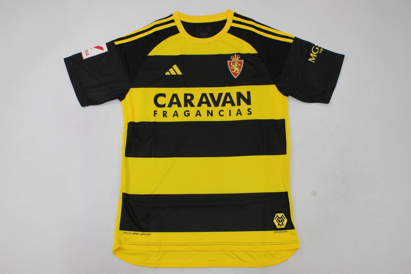 AAA Quality Zaragoza 23/24 Away Black/Yellow Soccer Jersey